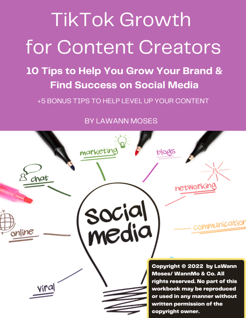 TikTok Growth Tips for Small Creators e-Book | LaWann Moses